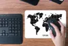 MuchoWow® Mauspad Mousepad Weltkarte - Trendy - Schwarz Produktbild-Vorschau 4