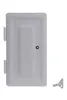 KOMAX Schornsteintür grau 160x320 mm Einbaurahmen, innere & Produktbild-Vorschau 1