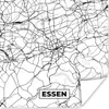MuchoWow® Poster Karte - Essen - Stadtplan 75x75 cm - Wand Produktbild-Vorschau 1