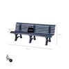 Gartenbank Jamaika | 4-Sitzer | Blau | HxBxT 80x200x64cm | Produktbild-Vorschau 2