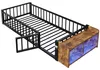 Lit bébé 90x200 cm avec éclairage LED et espace de Voir les images du produit 13