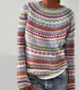 ASKSA Pulls Femme Elégant Sweatshirt Col Rond Casual Pull Voir les images du produit 2