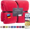 Feluna XXL Kuscheldecke 220x200 cm Rot – Ultra flauschige Produktbild-Vorschau 1