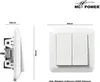 Serien-Schalter McPower "Cup", 2-fach, 250V/10A, UP, weiß, Produktbild-Vorschau 4