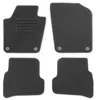 Fußmatten-Set für VW Polo 6R, 06/2009-08/2017, 4-teilig, Schwarz Produktbild-Vorschau