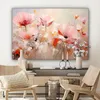 MuchoWow® - Leinwandbilder - Blumen - Aquarell - Rosa - Produktbild-Vorschau 7