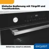Close-up of a modern oven's control panel and handle. Produktbild-Vorschau