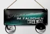 Blechschild Herzlich willkommen im falschen Film, 27 x 10 Produktbild-Vorschau 2