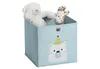 ZELLER Boîte de rangement pour enfants textile, bleu pâle, Voir les images du produit 4