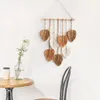 Macramé závěs s listy - Velký, elegantní závěs s peřím v Náhled obrázku produktu 5