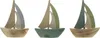 ohne Marke Segelboot Ahoi" 3er-Set beige/grün OneSize" Produktbild-Vorschau 3