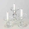 LS-LebenStil 3´er Set Glas Kerzenständer Klar 28cm Produktbild-Vorschau 5
