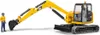 Bruder 02466 - Cat Minibagger mit Bauarbeiter Náhľad obrázku produktu 13