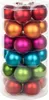 Weihnachtskugeln 30 Stk 6cm Mille Fiori Glas Kugeln bunt Produktbild-Vorschau 2