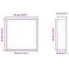 The Living Store Duschnische Mattschwarz 32x32x9 cm Produktbild-Vorschau 9