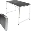 Höhenverstellbarer Klapptisch, schwarz, Campingtisch 120 x Produktbild-Vorschau 2