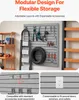 VEVOR stěna na nářadí 1230x1235x20mm, garážová stěna z PVC, Náhled obrázku produktu 4