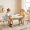 SUGIFT Kindertisch mit 2 Stühlen, Kindersitzgruppe Produktbild-Vorschau 1