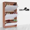 Casaria Scarpiera Mobile per Scarpe Legno Faggio 3 Anteprima dell’immagine prodotto 4