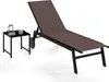 COSTWAY Sonnenliege mit Beistelltisch, Gartenliege Produktbild-Vorschau 1