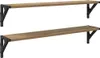 vidaXL Nástěnné police 2 ks Artisan dub 80 x 15 x 15,5 cm Náhled obrázku produktu 1