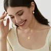 Ketting voor dames, zilver 925, geboortesteen roos, Productafbeelding-voorbeeld 2
