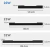 ZMH lampa sufitowa LED lampa sufitowa czarna 53CM długa Podgląd zdjęcia produktu 6