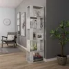 vidaXL Bücherregal/Raumteiler Betongrau 45x24x159 cm Produktbild-Vorschau 5