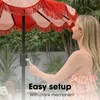 Mica Decorations Kim Parasol w paski z torbą transportową – Podgląd zdjęcia produktu 5
