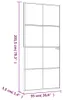vidaXL Porta interna nera 93x201,5 cm vetro temperato e Anteprima dell’immagine prodotto 5