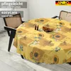 Tischdecke wasserabweisend abwaschbar Gelb Rund 100cm Produktbild-Vorschau 7