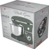 The image shows the retail packaging of a BerlingerHaus stand mixer in a matte green finish. Náhled obrázku produktu