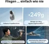Collage of marketing images showcasing drone features. Produktbild-Vorschau