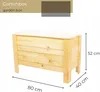 STOLMAK Skrzynia Ogrodowa z Drewna 166 l 80x52x40 cm Podgląd zdjęcia produktu 3