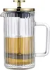 Kaffee- und Tee-Ei Glas 350ml French Press gold KLAUSBERG Produktbild-Vorschau 2