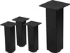 Four black metal table legs on a white background. Náhled obrázku produktu