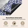 KitchenYeah© Herdabdeckplatte Schwan - Kunst - Delfter Blau Produktbild-Vorschau 5