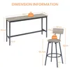 STILVORA bartafel met 3 beklede Polyurethanbarstoelen, Productafbeelding-voorbeeld 7