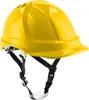 Belüfteter Arbeitshelm 6-Punkt-Schutzhelm 4-Punkt-Gurt gelb Produktbild-Vorschau 2