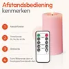 Meisterhome® 3er-Set Flammenlose LED Kerzen Rustik mit Produktbild-Vorschau 4