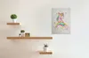 Leinwandbild Kinder 70 x 50 cm - Wandbild Rosa Weiß - Produktbild-Vorschau 2
