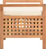 vidaXL Banc avec espace de rangement 49×48×49 cm Noyer Voir les images du produit 2