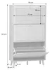 sweeek - Schuhschrank mit Rattan-Geflecht - Natur Produktbild-Vorschau 7