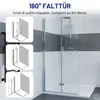 IMPTS Duschwand 100 x 195 cm Walk in Dusche Falttür Produktbild-Vorschau 3