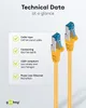 goobay Patchkabel Cat 6a S/FTP, afgeschermd, PIMF, geel, 5 Productafbeelding-voorbeeld 7