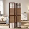 Homestyle4u Paravent Raumteiler 3 teilig Blickdicht Holz Produktbild-Vorschau 1