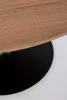 Tavolo Bloom 120 x 120 x 75 cm acciaio MDF nero marrone Anteprima dell’immagine prodotto 2