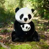 Peluche panda avec petit 27 cm ECO-FRIENDLY Voir les images du produit 6