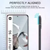 A marketing image showing a smartphone with a screen protector, highlighting its perfect alignment and coverage of the flat screen area. Produktbild-Vorschau