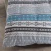 Traumschlaf Biber Bettwäsche Schneeflocken blau 160x210 cm Produktbild-Vorschau 4